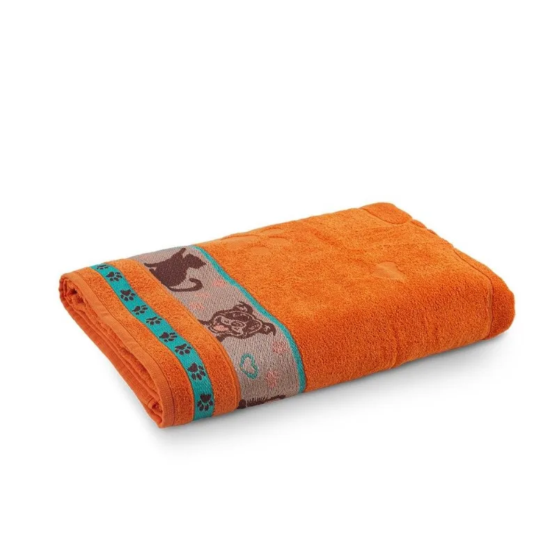 Toalha Banhão Appel Beach Pets 78x150cm Orange (MP)