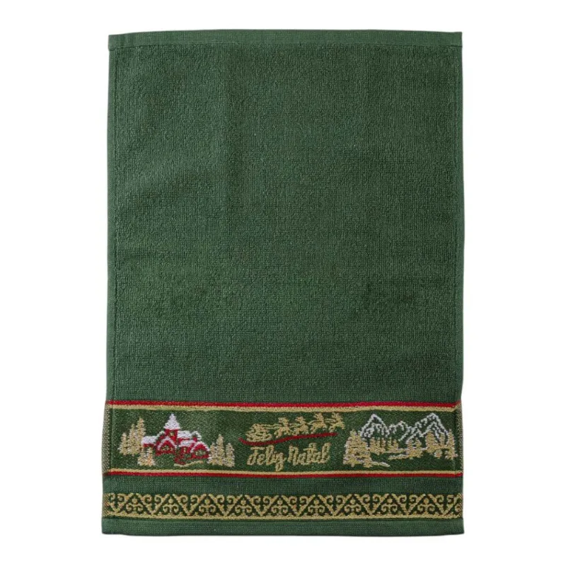 Toalha Lavabo Appel Trenó 32x45cm Verde Selva (MP)