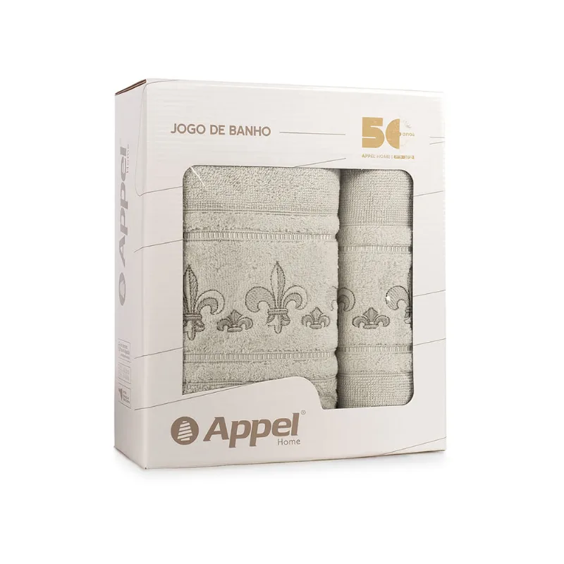 Jogo De Toalhas 2 Peças Combinatto Bege Appel