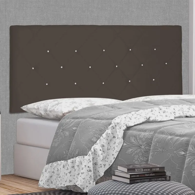 Cabeceira Suspensa King 195cm Suede Tânia Spezzia - Não Disponível - Móveis
