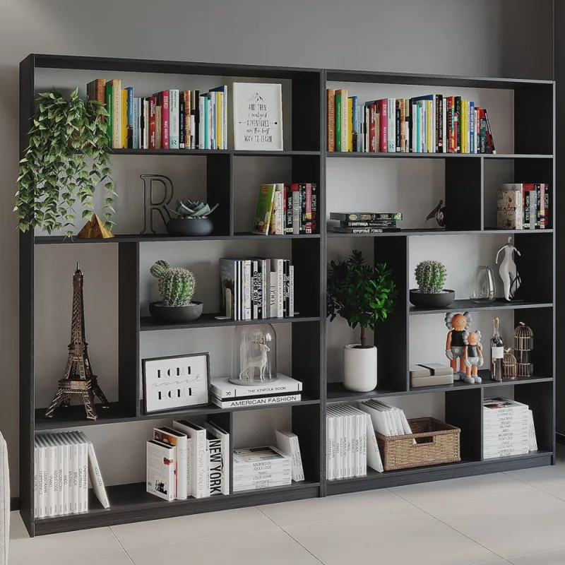 Kit 2 Estante para Livros 180cmx240cm 4 Prateleiras Seattle Yescasa - Yescasa - Móveis