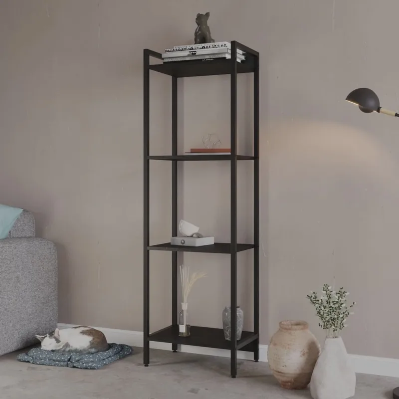 Estante para Livros Industrial Aço Multiuso 4 Prateleiras 146cmx45cm Active Yescasa - Yescasa