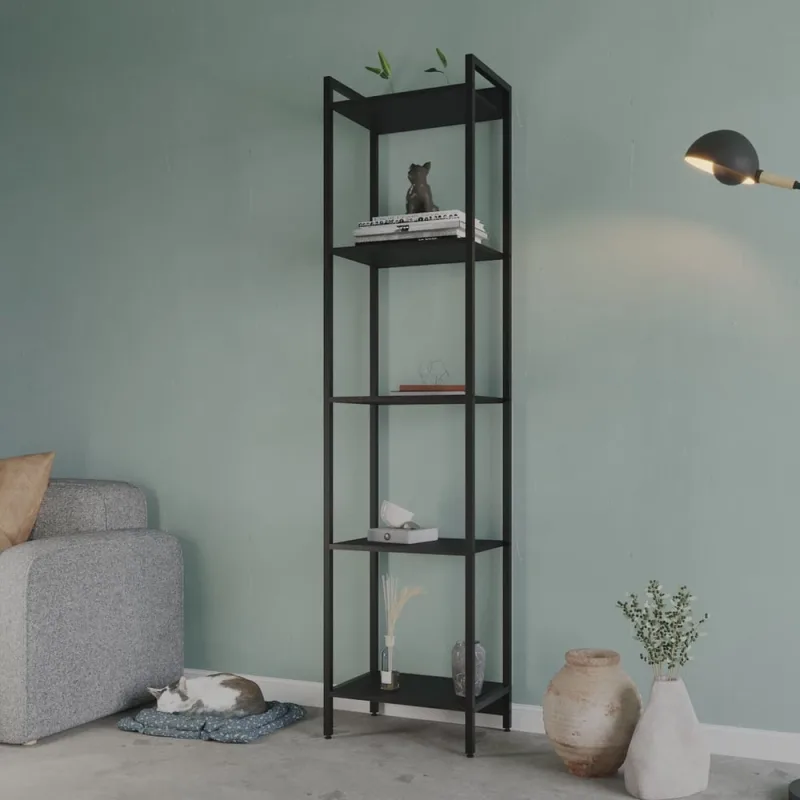 Estante para Livros Industrial Aço Multiuso 5 Prateleiras 187cmx45cm Active Yescasa - Yescasa - Móveis