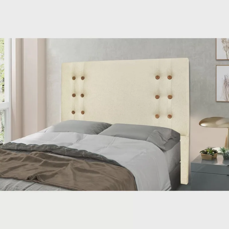 Cabeceira Casal 140cm Linho Gênova Dourado - Não Disponível