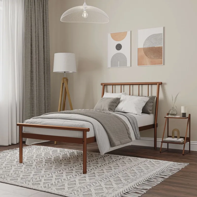 Cama Solteiro em Aço Begônia CabeCasa MadeiraMadeira - Não Disponível - Móveis