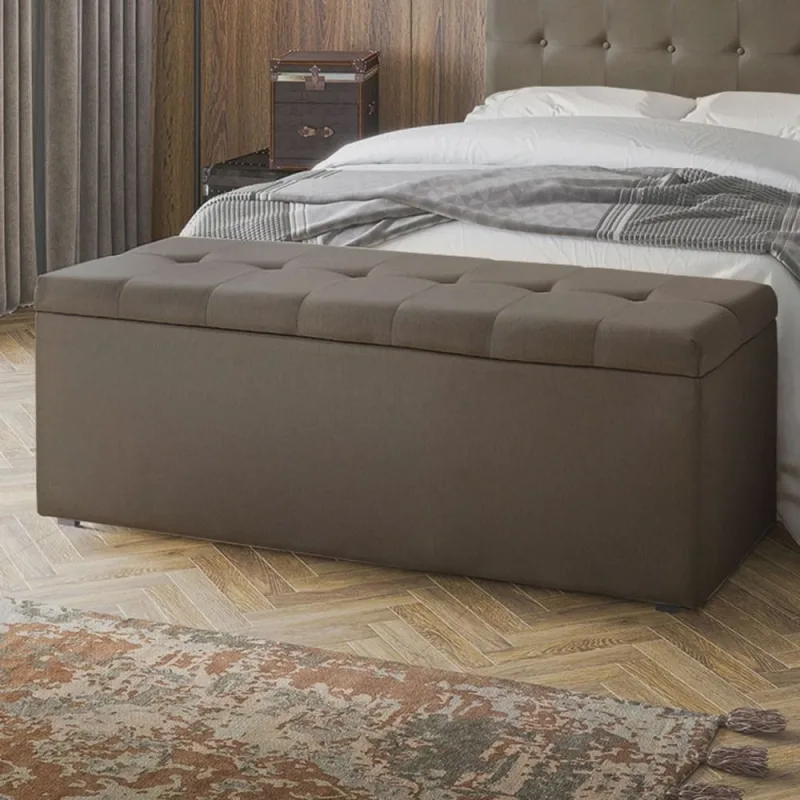 Calçadeira Baú Casal 140cm X 50cm Florenza - Não Disponível