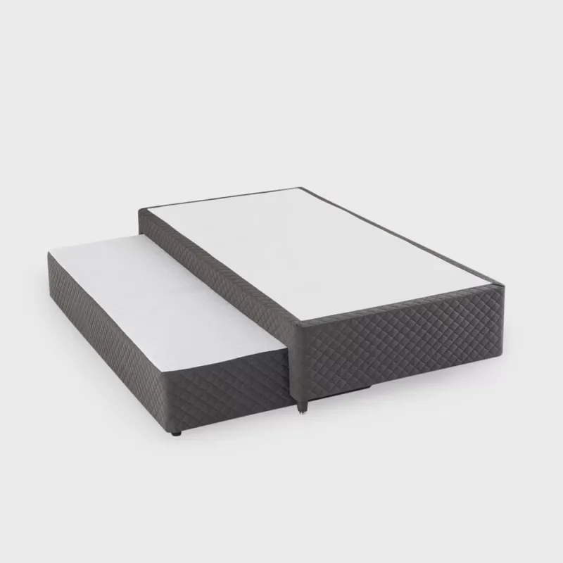 Base Box Solteiro com Colchão Auxiliar de Mola 88x188x28cm Seattle - Não Disponível - Móveis