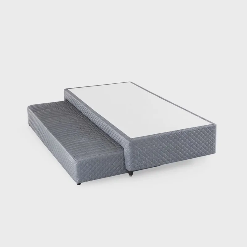Base Box Solteiro com Colchão Auxiliar de Mola 88x188x28cm Seattle - Não Disponível - Móveis