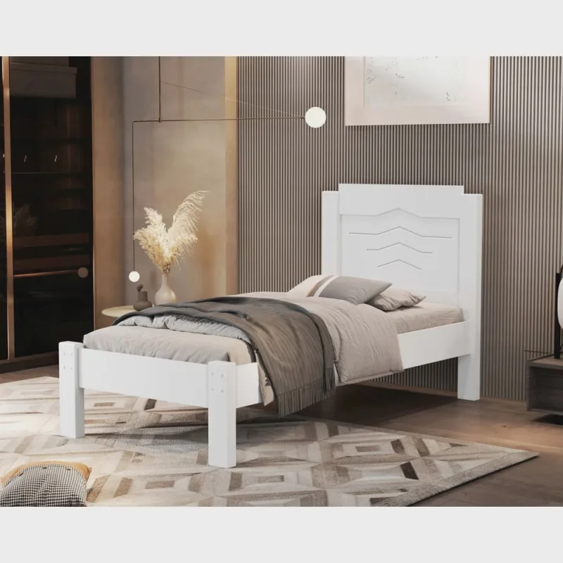 Cama Solteiro 100% Mdf 195x103x94cm Sofia - Não Disponível - Móveis