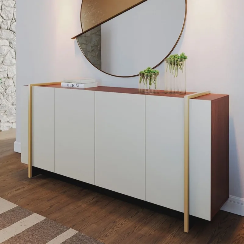 Buffet 4 Portas 160cm Copacabana Tubo - Não Disponível - Móveis