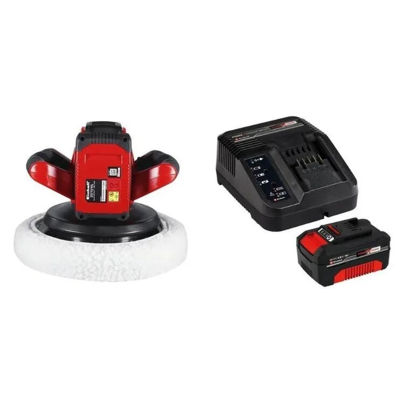 Politriz Automotiva A Bateria Ce-cb 18/254 Li Solo E 1 Kit Carregador Bivolt Com Bateria 18v 4,0ah Vermelho