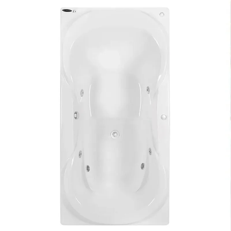 Banheira De Hidromassagem Due Gran Luxo 150x90x50cm - P2 - 110v - Com Aquecedor E Cromoterapia Branco