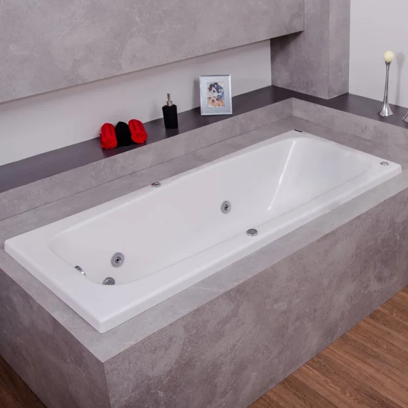 Banheira De Hidromassagem Classic Astra Em Gel Coat Luxo Com Aquecedor 150 Cm - Volume Ideal 120 Lit Branco