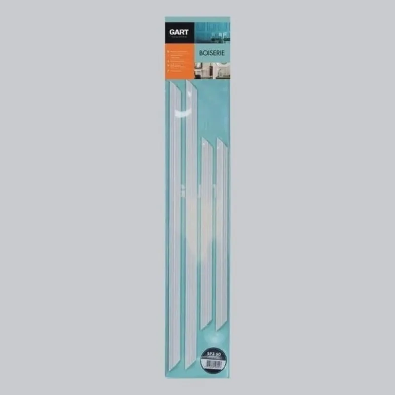 Kit com 15 Barras Boiserie em Poliuretano Gart 1,8m Branco - Não Disponível - Construção E Ferramentas