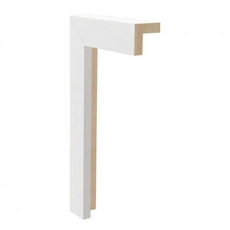 Kit 48m Linear Arremate Mdf 250 15mmx2,5cm Branco Moldufama Branco