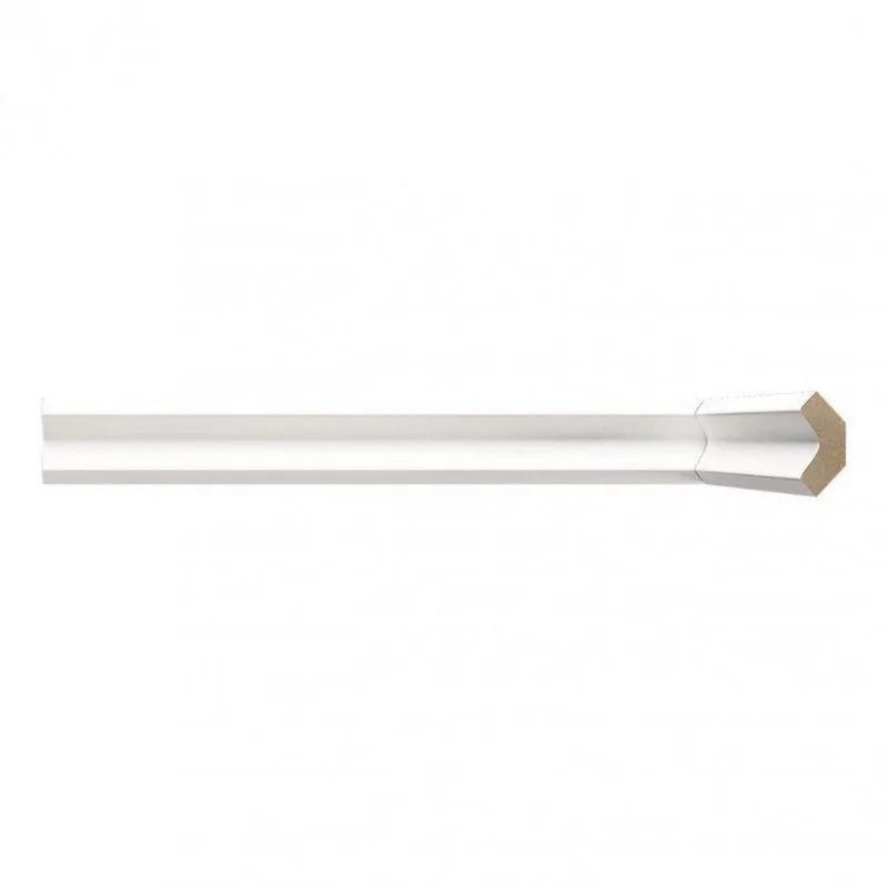 Kit 36m Linear Arremate Mdf 280 12mmx2,8cm Branco Moldufama Branco