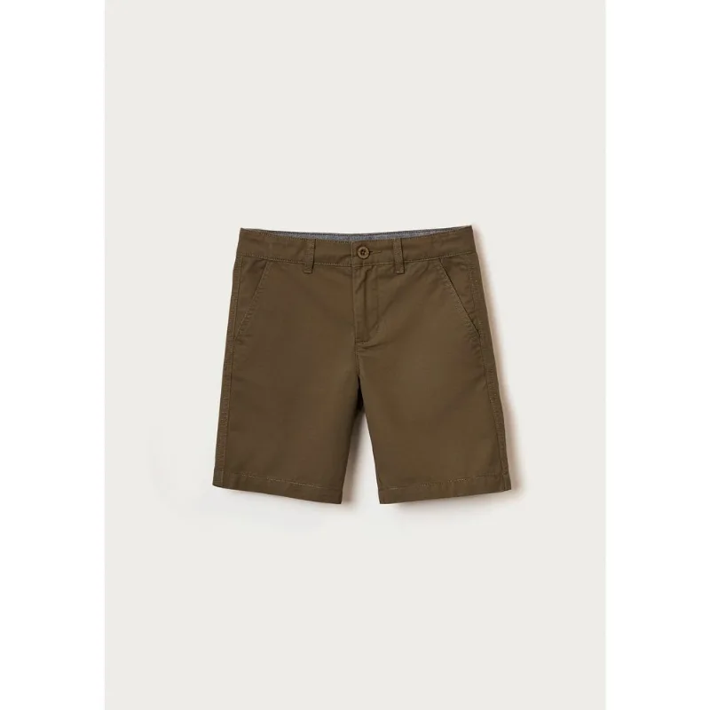 Bermuda Básica Infantil Menino Chino - Verde 012