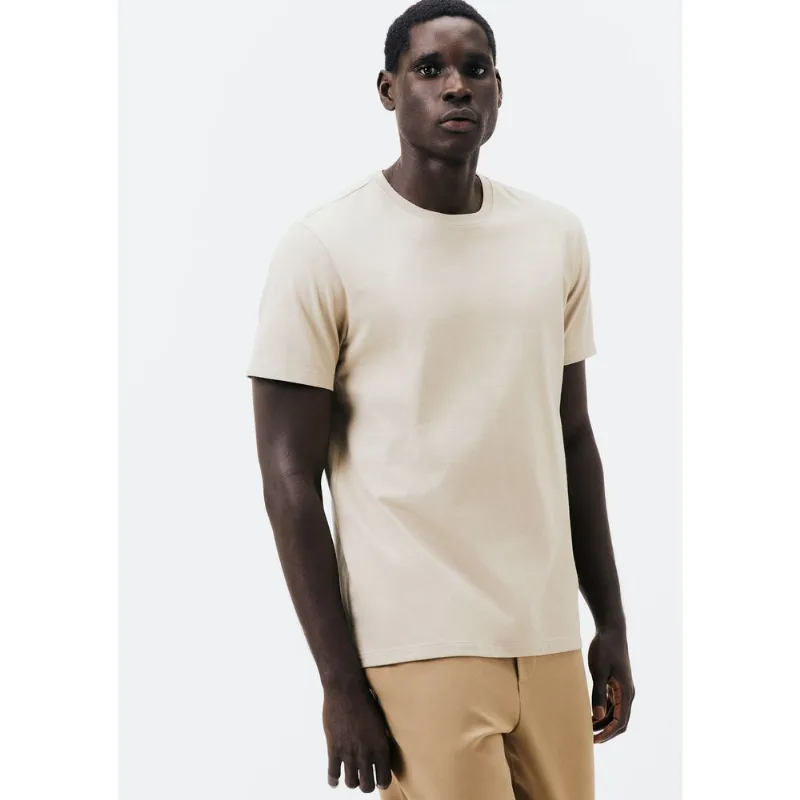 Camiseta Básica Masculina Comfort Super Cotton - Bege G