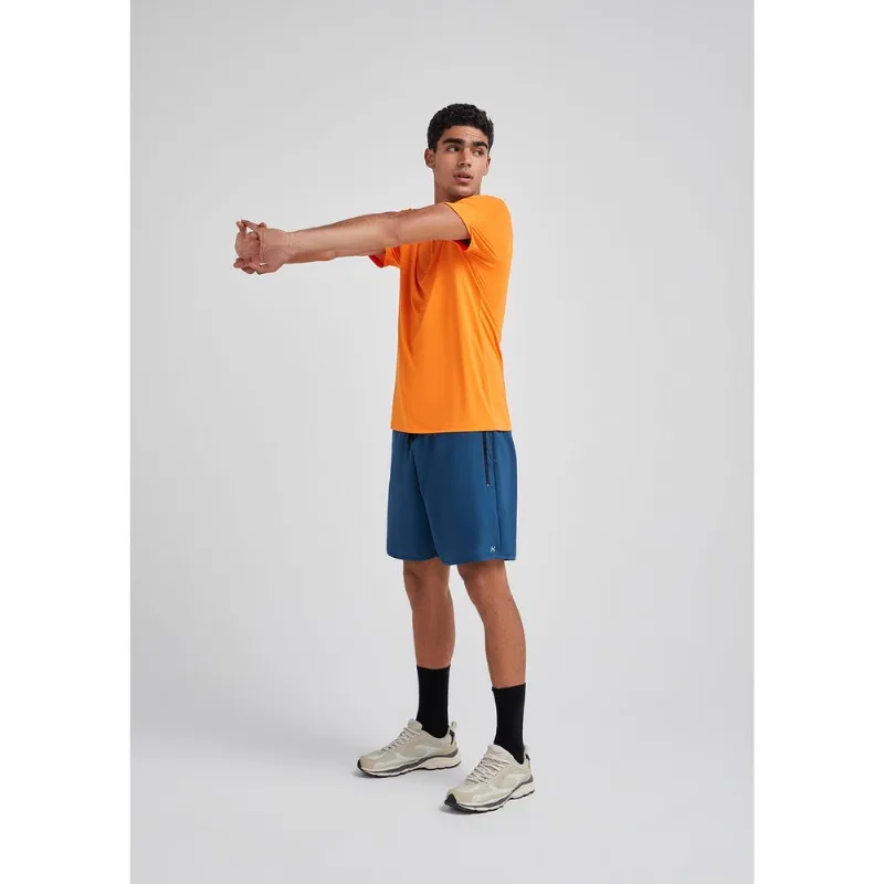 Bermuda Masculina Esportiva Com Cós Em Elástico - Azul P