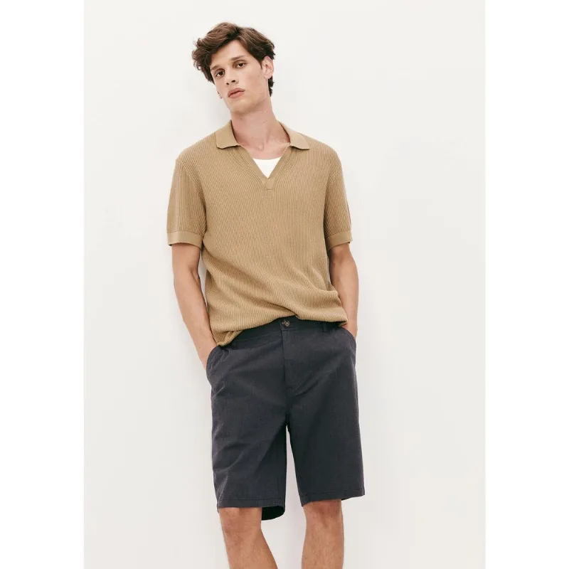 Bermuda Masculina Chino Fio Tinto - Cinza 046