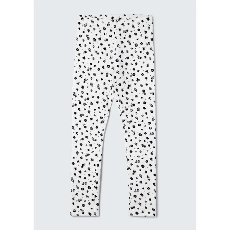 Calça Legging Infantil Menina Estampada Hering Kids - Off white 002