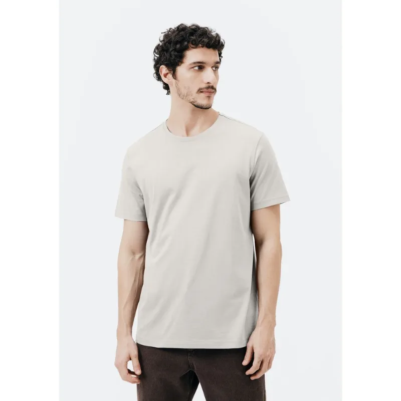 Camiseta Básica Masculina Manga Curta Pima - Bege XG