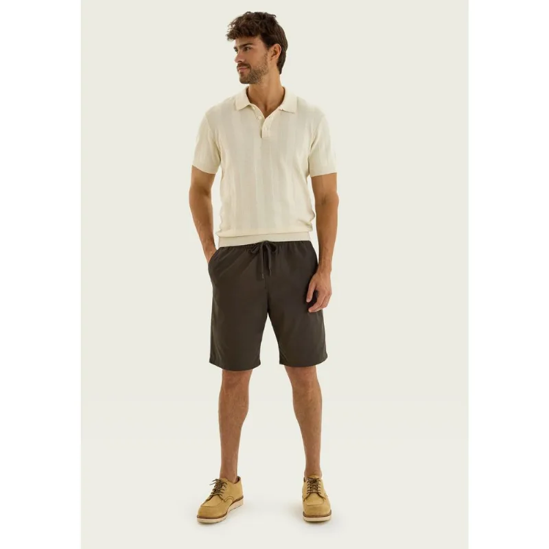 Bermuda Básica Masculina Em Sarja - Verde M