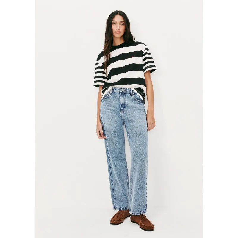 Calça Jeans Feminina Reta Cintura Alta Básicos do Brasil - Azul 048