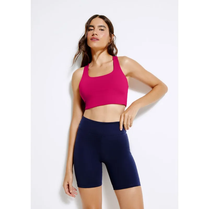 Bermuda Esportiva Feminina Biker com Fio LYCRA® - Azul XP
