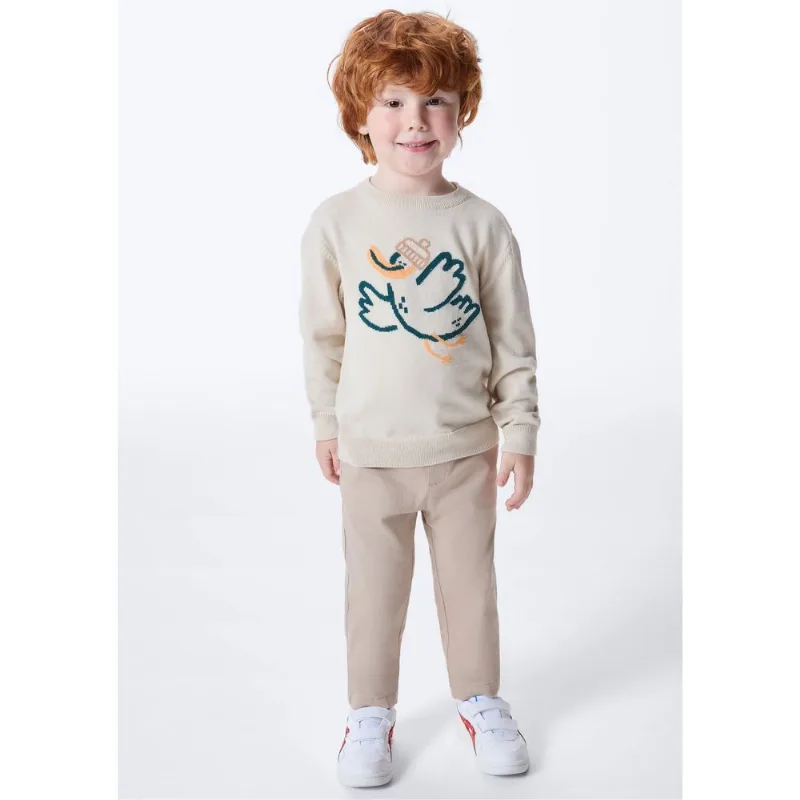Calça Infantil Menino Toddler Chino - Bege 004