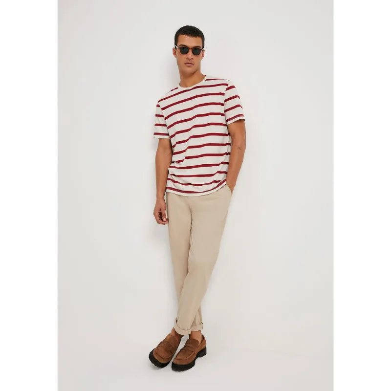 Camiseta Masculina Manga Curta Fio Tinto Bossa - Vermelho XG