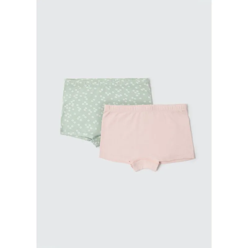 Kit Com 2 Calcinhas Boxer Infantil Hering Kids - Multicolorido 004
