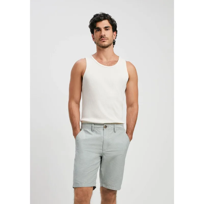Bermuda Masculina Chino Fio Tinto - Verde 050