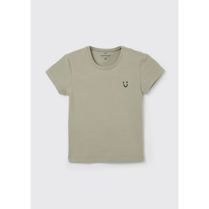 Blusa Básica Infantil Menina Toddler Manga Curta - Verde 002