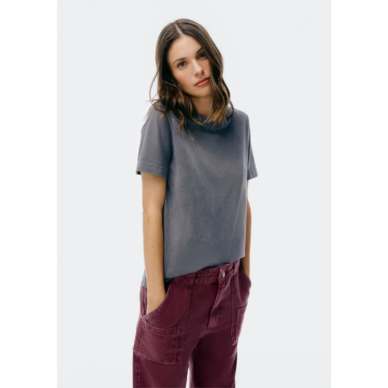 Camiseta Básica Feminina Estonada Soft - Preto XG