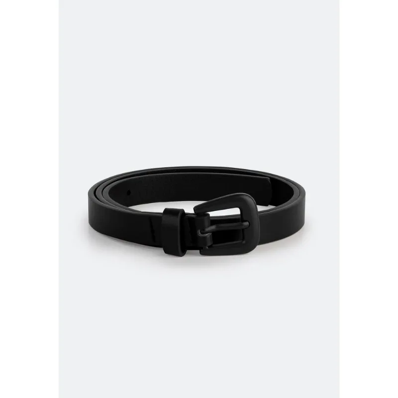 Cinto Feminino Fino Com Fivela De Metal - Preto G