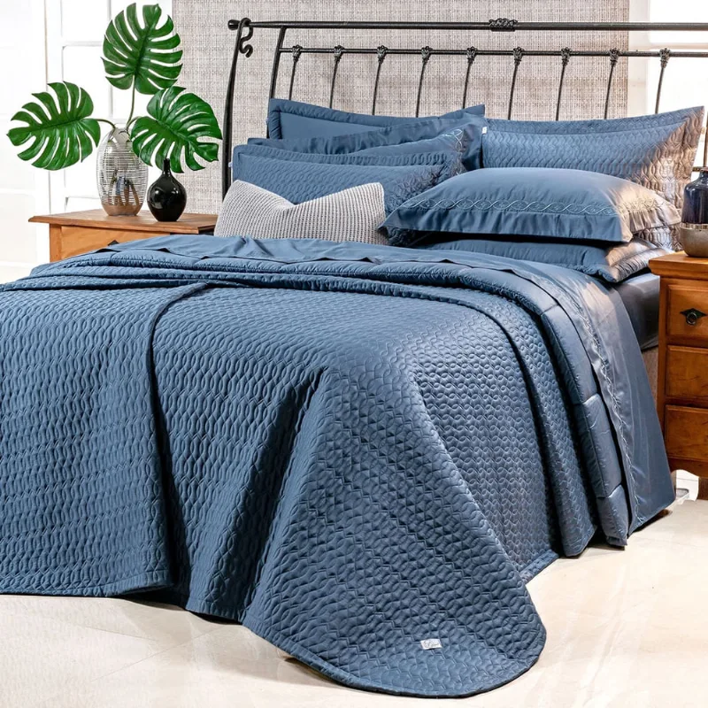 Kit Cobre Leito King Size 400 Fios Egípcio 100% Algodão Verde + Jogo de Cama - 7 Peças