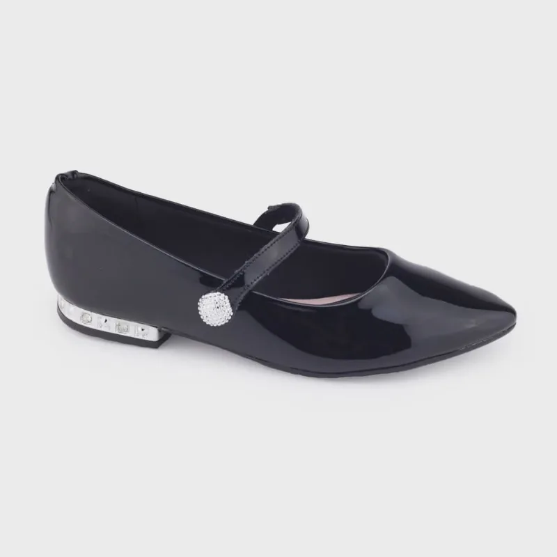 Sapatilha Molekinha Casual 2560.101 boneca bico verniz salto