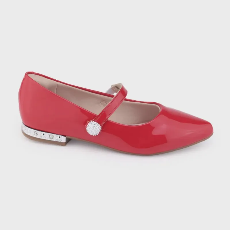Sapatilha Molekinha Casual 2560.101 boneca bico verniz salto