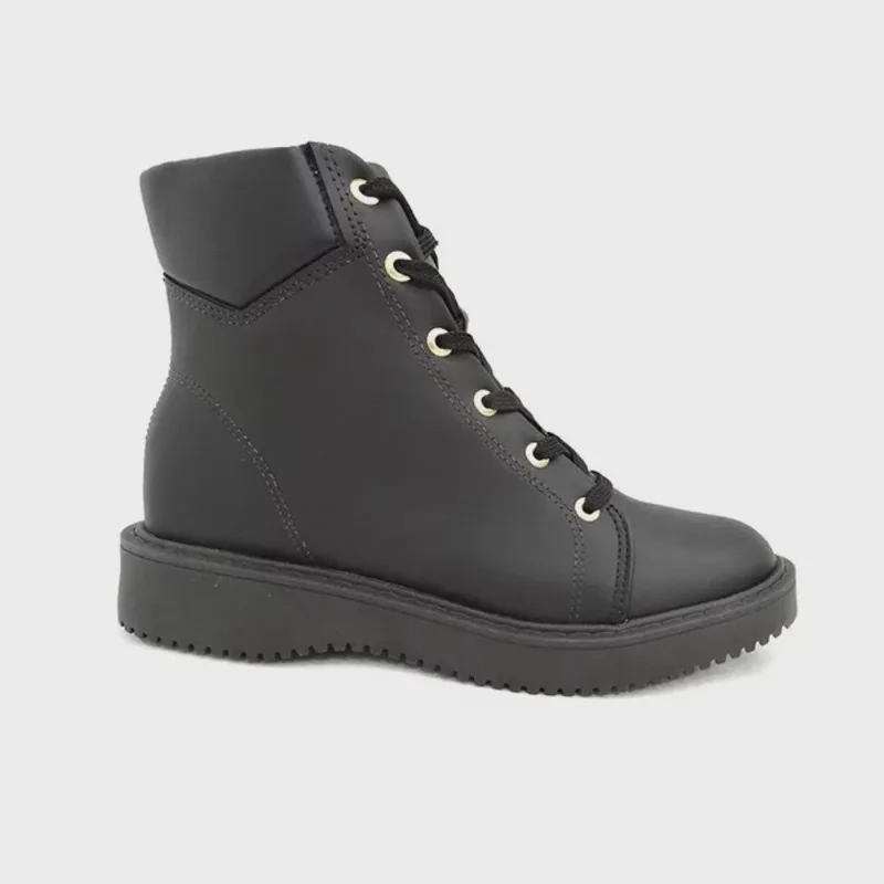 Coturno Fem Salto Baixo Moleca Preto 5339104