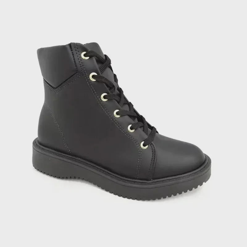 Bota Feminina Coturno Moleca Tratorada Casual Blogueira