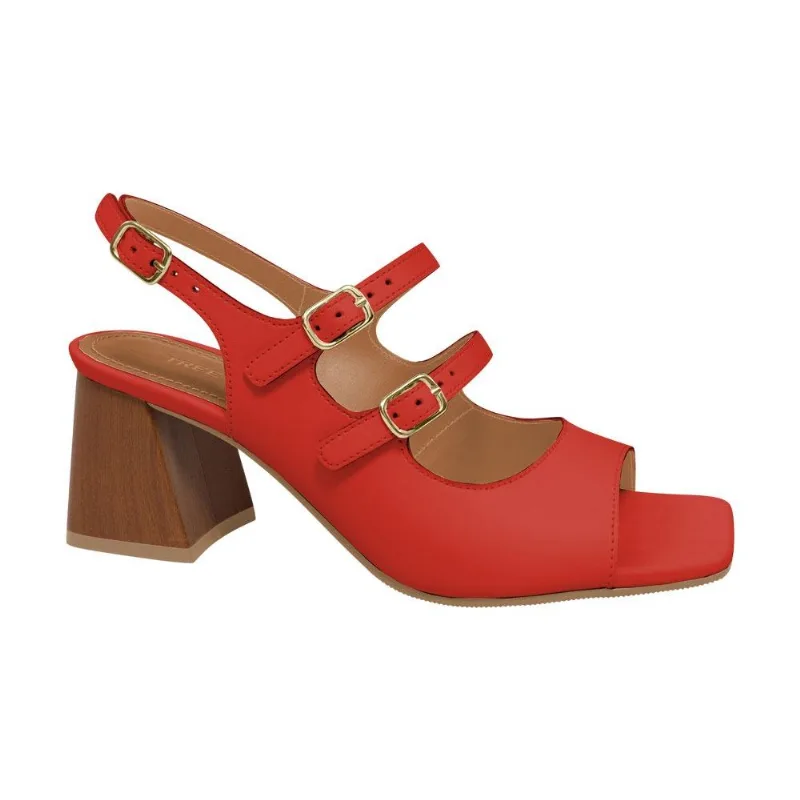 Sandalia Tree Shoes Vermelho 035