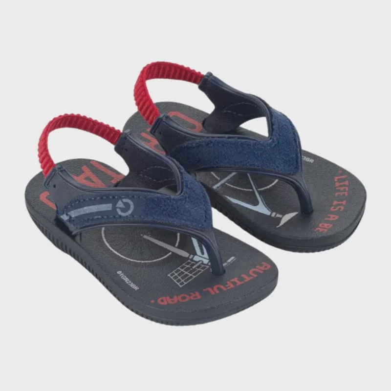 Chinelo Cartago Dakar Plus Infantil Azul Vermelho