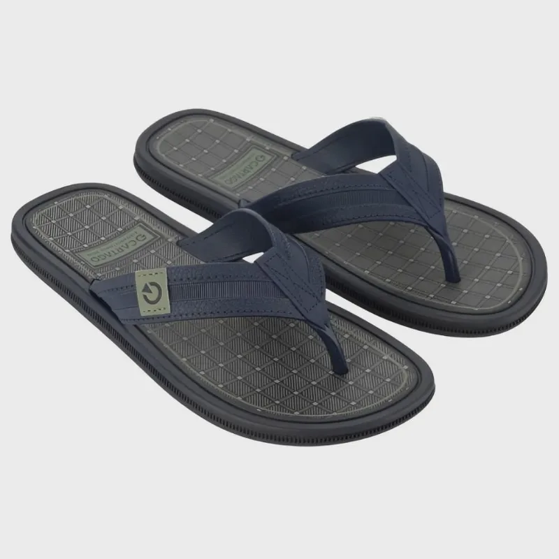 Chinelo de Dedo Cartago Infantil Maiorca Essencial Azul Cinza Verde
