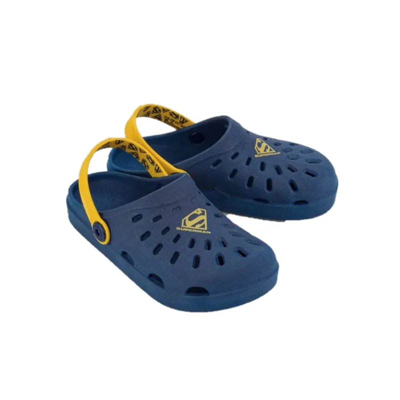 Sandália Babuche Menino Grendene Superman Azul/Amarelo 22927