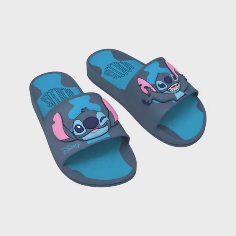 Chinelo Infantil Disney Mania Stitch Azul Grendene Kids 22994-AU025