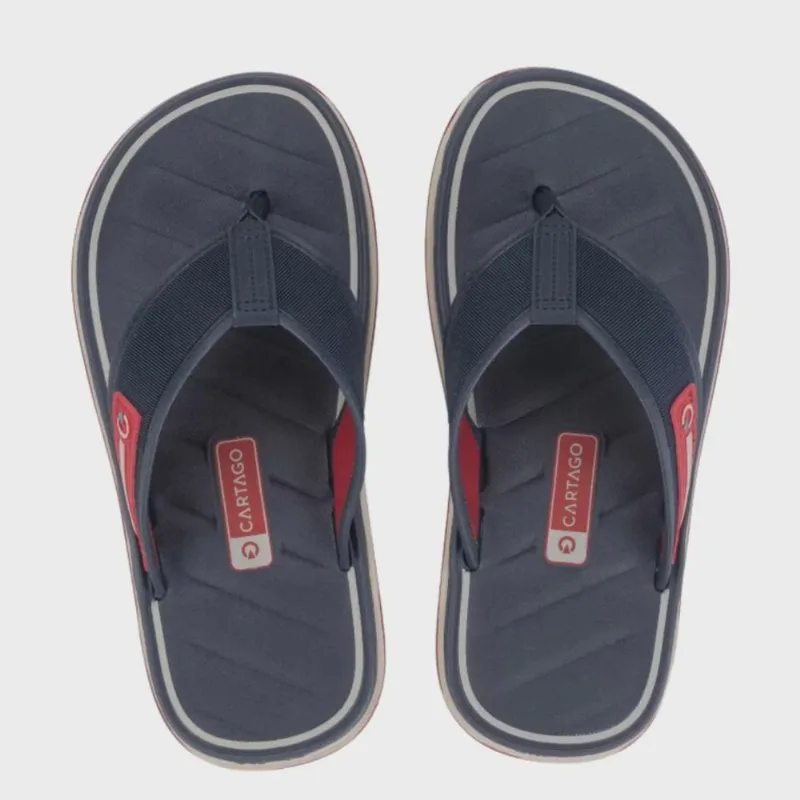 Chinelo Cartago Málaga Infantil Azul Vermelho - IPANEMA