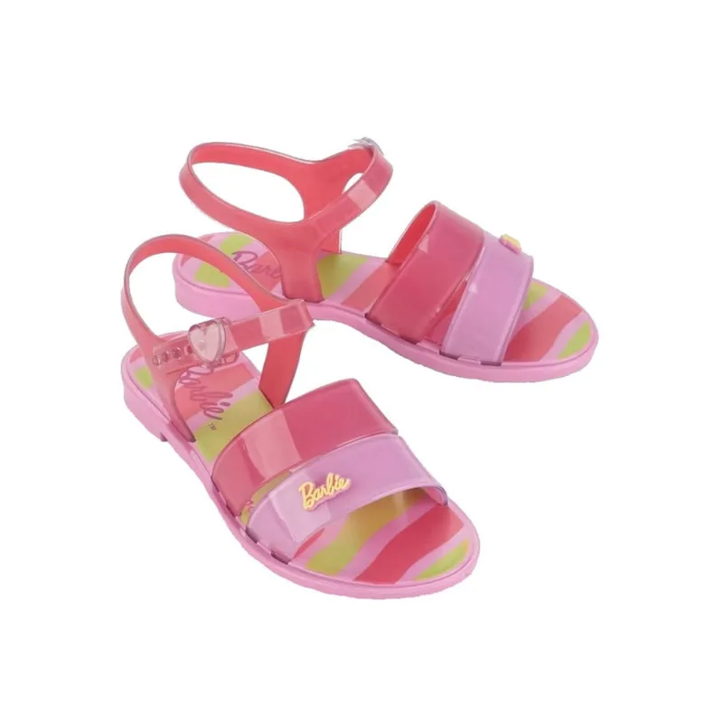 Sandalia Infantil Feminina Tiras Barbie Rainbow - Grendene