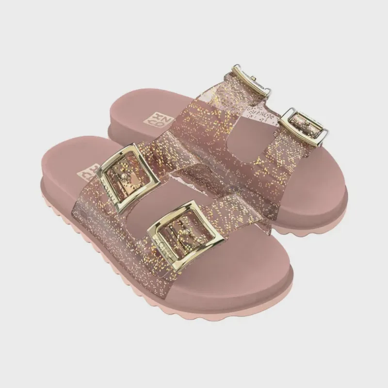 Chinelo Slide Infantil Partner Nude Médio Zaxy 18913-AX657