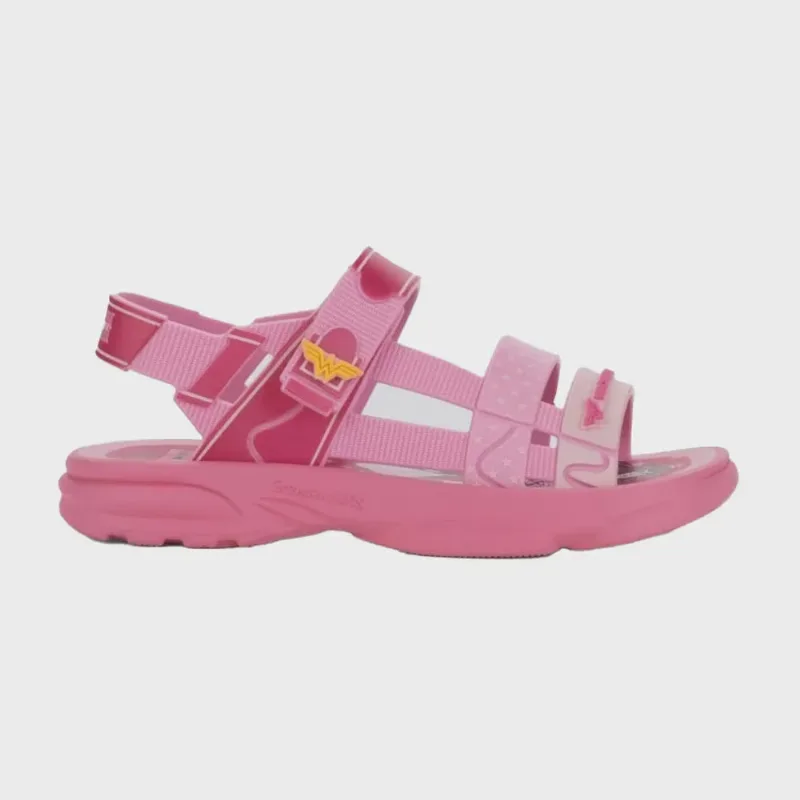 Sandália Infantil Liga da Justiça Hero Rosa Grendene Kids 23029-AX077